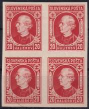 1939, Slovenský stát, 027NDV, Výplatní známka: Andrej Hlinka ✶✶ ⊞