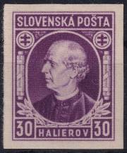 1939, Slovenský stát, 028N, Výplatní: Andrej Hlinka ✶