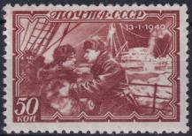 1940, SSSR, 0743As, Polární driftování ledoborce "Georgij Sedov" (1937-1940): setkání Papaninse a Badiginse ✶✶