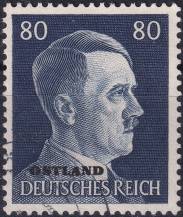 1941/1943, Ostland, 18, Výplatní známka ⊙