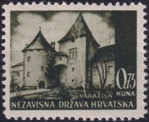 1942, Chorvatský stát, 049, Výplatní známka: Krajinky - Varaždín ✶✶