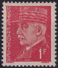 1941, Francie, 0521, Výplatní známka: Maršál Pétain ✶✶