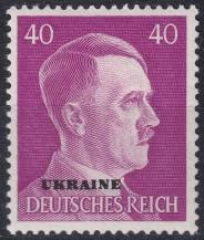 1941, Obsazená území Německem 1939-45 (Ukrajina), 15, Výplatní známky: Adolf Hitler ✶