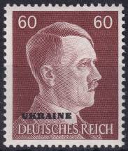 1941, Obsazená území Německem 1939-45 (Ukrajina), 17, Výplatní známky: Adolf Hitler ✶