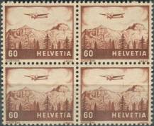 1941, Švýcarsko, 0390, Letecká známka: Letadlo nad krajinou - Alpstein ∗∗ ⊞