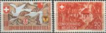 1941, Švýcarsko, 0396/0397, "Pro Patria": 650 let Spříseženství ∗