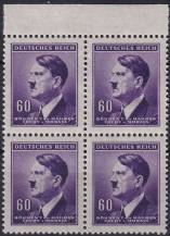 1942, Protektorát, 082, Výplatní známka: Adolf Hitler ✶✶ ⊞ o H