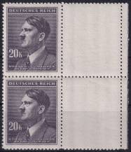 1942, Protektorát, 097KP, Výplatní známka: Adolf Hitler ✶✶ ⊟ o P