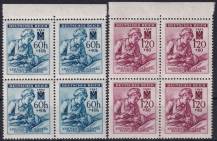 1942, Protektorát, 100/101, Německý červený kříž (III. vydání) ✶✶ ⊞ o H