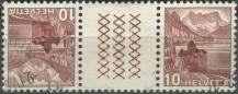 1942, Švýcarsko, 0363aSTb, Výplatní známka: Regiony ⊙