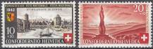 1942, Švýcarsko, 0408/0409, Pro Patria: 2000 let města Ženeva, **