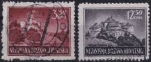 1943, Chorvatský stát, 0098/0099A, Výplatní známky: Krajinky ⊙