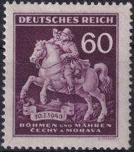 1943, Protektorát, 102DV, Den poštovní známky ✶✶