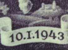 1943, Protektorát, 102DV, Den poštovní známky ✶✶ o H
