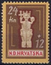 1944, Chorvatský stát, 0156, Postiženým válkou: král Tomislav ✶✶