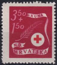 1944, Chorvatský stát, 0168, Červený kříž ✶✶