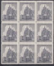 1944, Protektorát, 120/121, Chrám sv. Víta - 600. výročí založení, DV59/2, 9blok, **