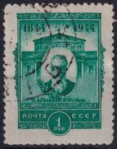 1944, SSSR, 0920A, 100. výročí narození Nikolaje Rimskeho-Korsakova  ⊙