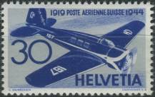 1944, Švýcarsko, 0437, Letecká známka: 25 let Švýcarské letecké pošty (I): Lockheed 9 D Orion ∗∗