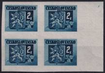 1945, ČSR II, 0366A, Výplatní známky: Bratislavské vydání ✶✶ ⊞  o P