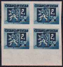 1945, ČSR II, 0366B, Výplatní známky: Bratislavské vydání ✶✶ ⊞  o D