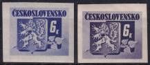 1945, ČSR II, 0370A+B, Výplatní známka: Bratislavské vydání ✶✶