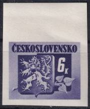 1945, ČSR II, 0370B, Výplatní známka: Bratislavské vydání ✶✶  o H