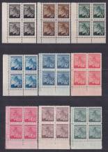 1945, ČSR II, 0372/0380, Výplatní známky: Lipová ratolest  ✶✶ ⊞ L D