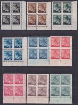 1945, ČSR II, 0372/0380, Výplatní známky: Lipová ratolest  ✶✶ ⊞ P D