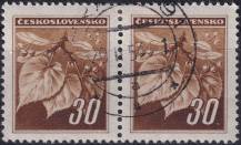 1945, ČSR II, 0373, Výplatní známky: Lipová ratolest  ⊙  ⊟ 