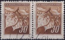 1945, ČSR II, 0373, Výplatní známky: Lipová ratolest  ⊙  ⊟ 