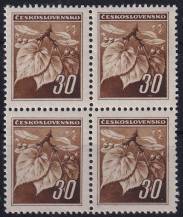 1945, ČSR II, 0373, Výplatní známky: Lipová ratolest  ✶✶ ⊞ 