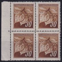 1945, ČSR II, 0373, Výplatní známky: Lipová ratolest  ✶✶ ⊞ o L