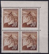 1945, ČSR II, 0373, Výplatní známky: Lipová ratolest  ✶✶ ⊞ P H