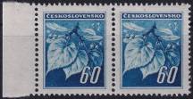 1945, ČSR II, 0375, Výplatní známka: Lipová ratolest ✶✶ ⊟ o L