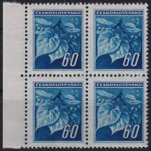 1945, ČSR II, 0375, Výplatní známky: Lipová ratolest  ✶✶ ⊞ o L