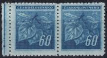 1945, ČSR II, 0376VV, Výplatní známka: Lipová ratolest ✶✶ ⊟ o L