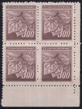 1945, ČSR II, 0379, Výplatní známky: Lipová ratolest  ✶✶ ⊞ P D