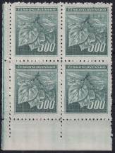 1945, ČSR II, 0380, Výplatní známky: Lipová ratolest  ✶✶ ⊞ L D