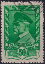 1945, ČSR II, 0384, Výplatní známka: Moskevské vydání  ⊙