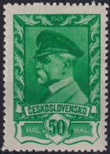1945, ČSR II, 0384PV, Výplatní známka: Moskevské vydání ✶✶