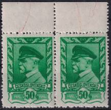 1945, ČSR II, 0384PV, Výplatní známka: Moskevské vydání ✶✶ ⊟ o H 