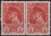 1945, ČSR II, 0385, Výplatní známka: Moskevské vydání  ✶✶  ⊟