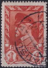 1945, ČSR II, 0385, Výplatní známka: Moskevské vydání  ⊙