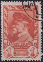 1945, ČSR II, 0385, Výplatní známka: Moskevské vydání  ⊙