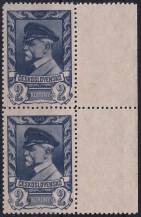 1945, ČSR II, 0386, Výplatní známka: Moskevské vydání  ✶✶  ⊟ o P