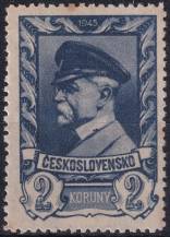 1945, ČSR II, 0386DV, Výplatní známka: Moskevské vydání ✶✶