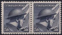 1945, ČSR II, 0387, Londýnské vydání: škpt. P. Řídký ✶✶ ◫