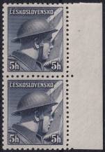 1945, ČSR II, 0387, Londýnské vydání: škpt. P. Řídký ✶✶ ⊟ o P