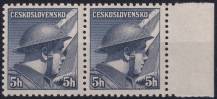 1945, ČSR II, 0387, Londýnské vydání: škpt. P. Řídký ✶✶ ◫ o P